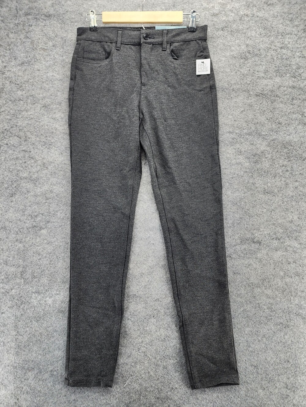 Liz Claiborne Pants Womens 4 Skinny Gray Classic Mid Rise